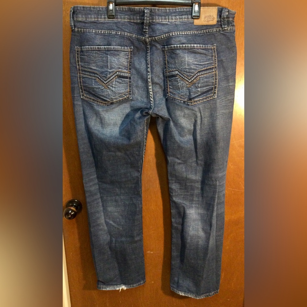Moonshine Spirit 120 Proof Slim Straight Jeans 40W 32L Denim Western